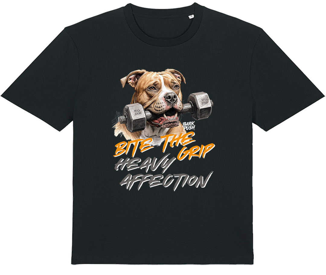 T-Shirt Amstaff  Marrone & Dumbbell