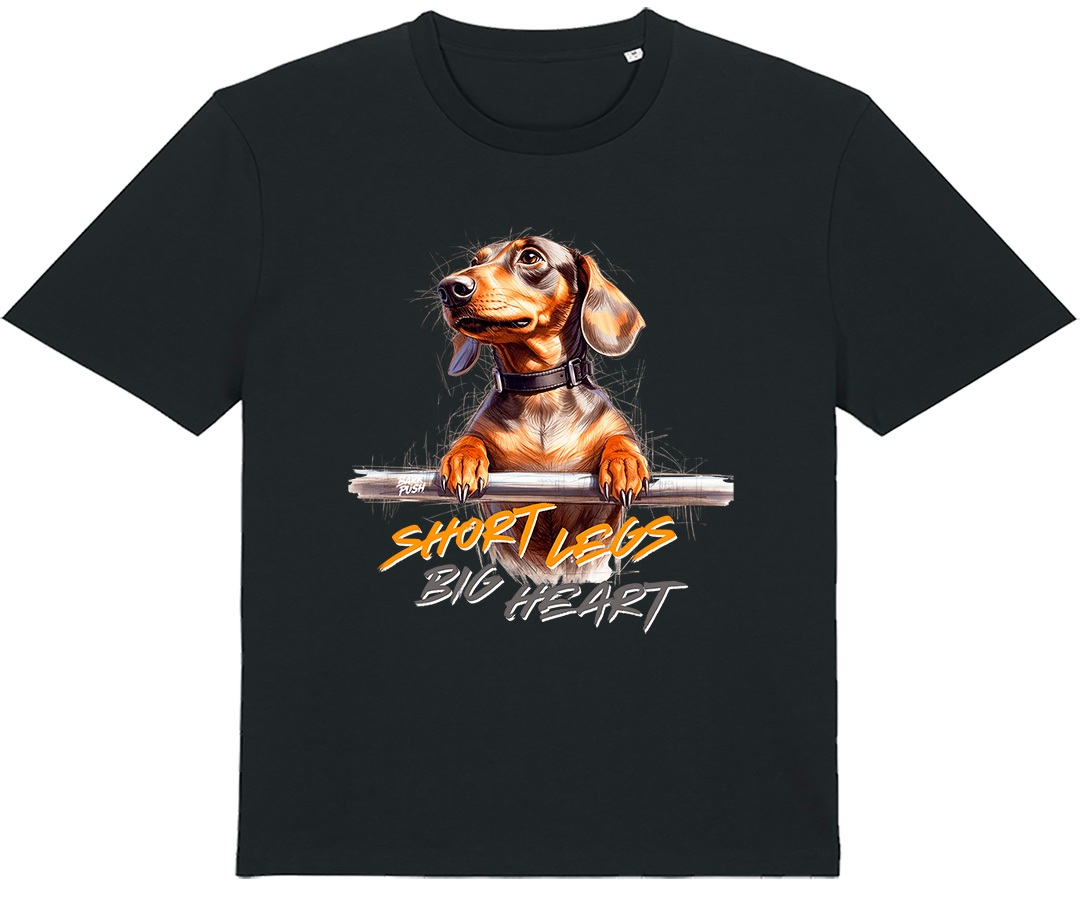 T-Shirt Bassotto Marrone & Bar