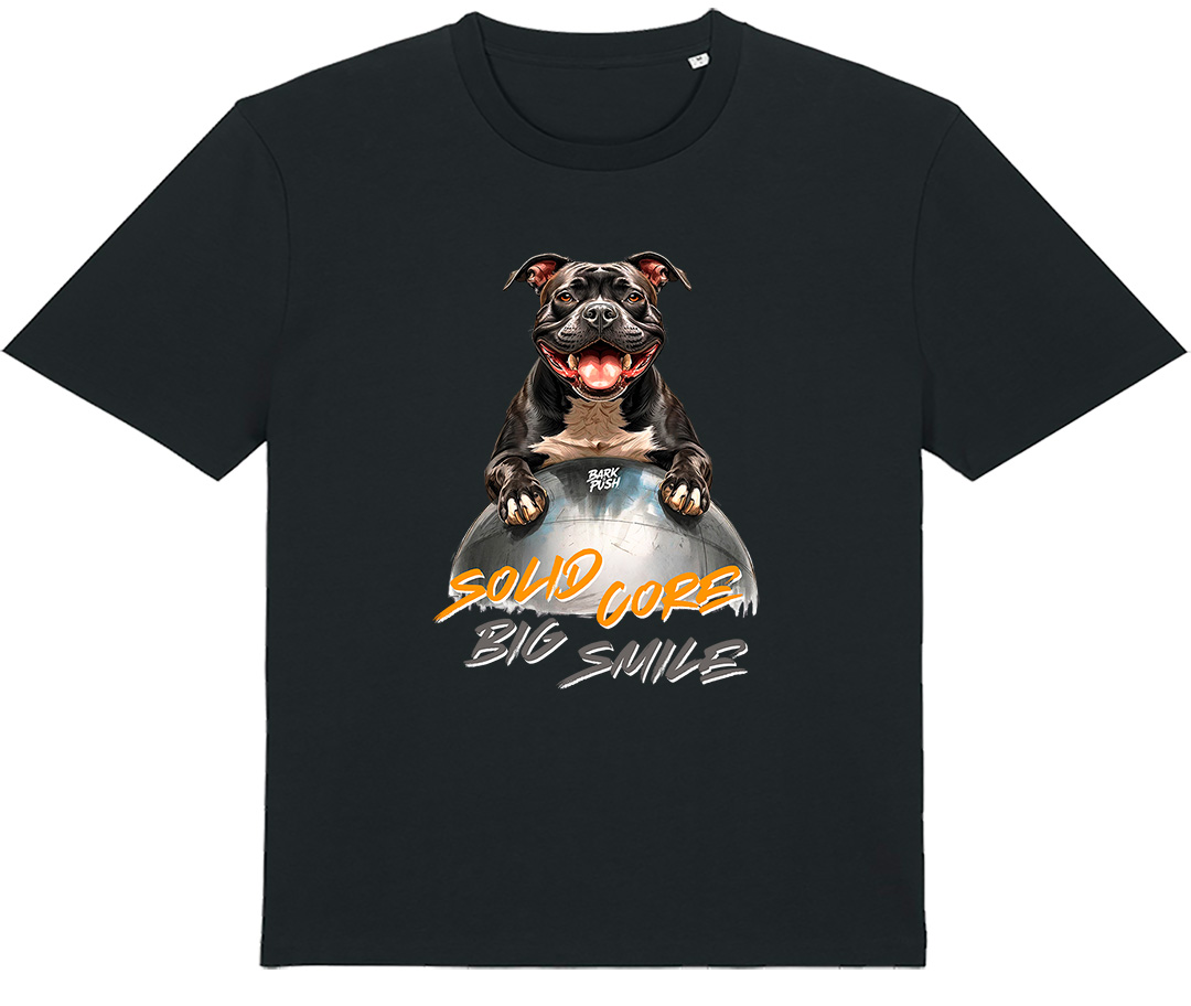 T-Shirt Staffy Nero & Mad Ball