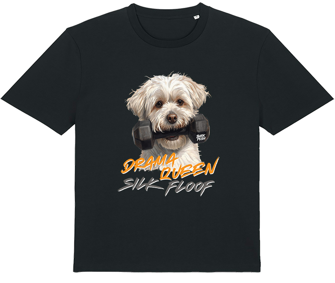 T-Shirt Maltese & Dumbbell
