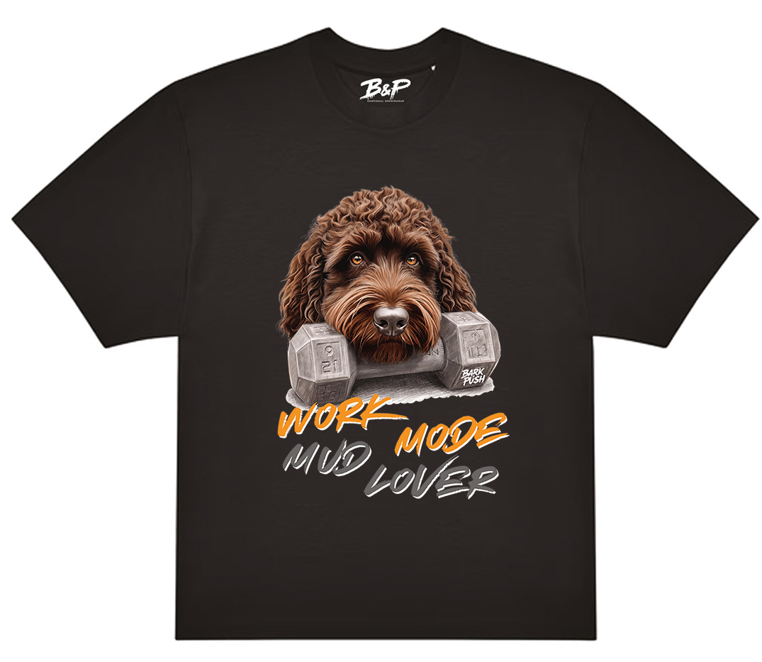 Crop Lagotto Romagnolo & Dumbbell