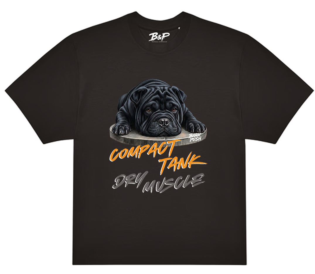 Crop Shar Pei Nero & Plate