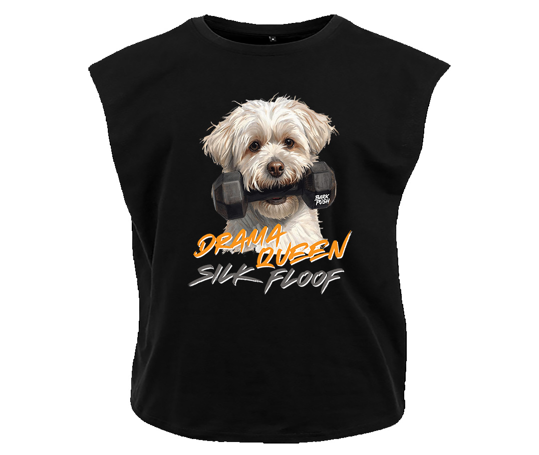 T-Shirt Smanicata Maltese & Dumbell