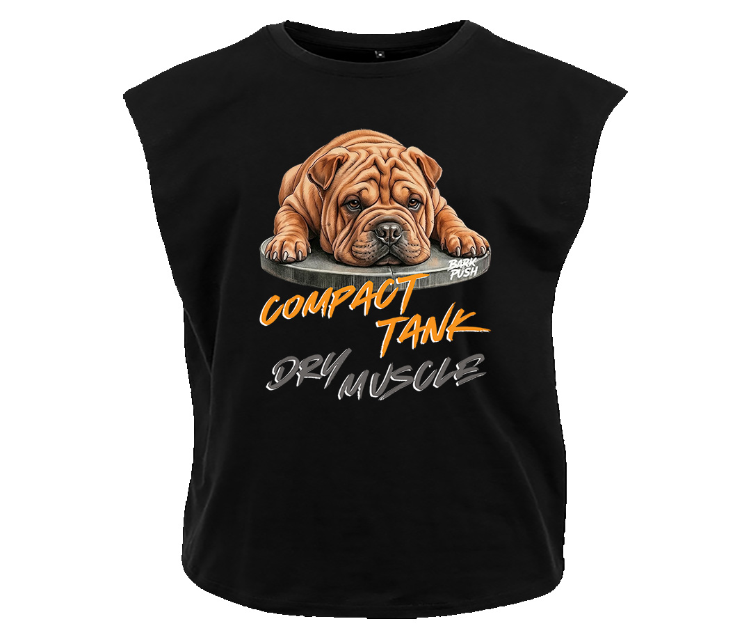 T-Shirt Smanicata Shar Pei Crema & Plate