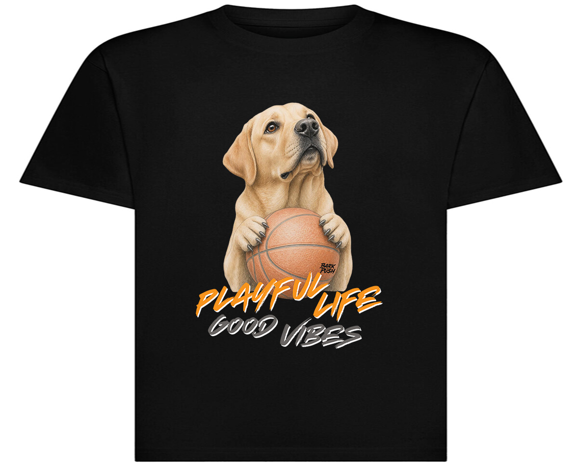 T-Shirt Labrador Giallo & Basket