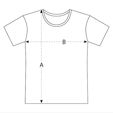 Schema misure maglietta
